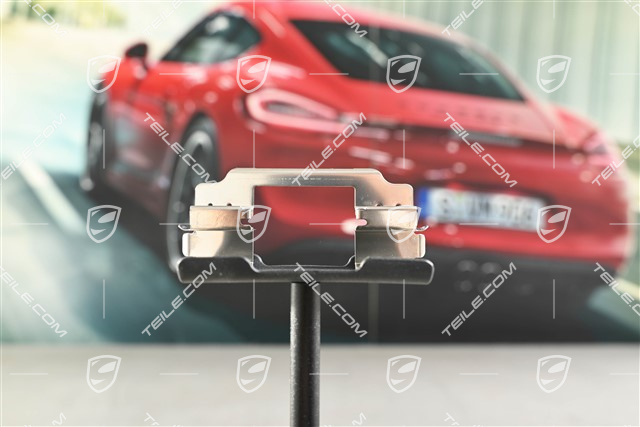 Spring, brake pad mouting, Rear brake caliper Red / Yellow, Turbo and PCCB, L=R