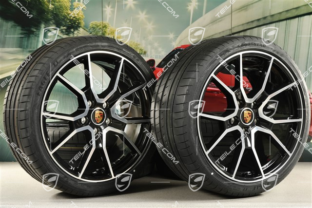 21" RS Spyder Design summer wheel set, rims 9,5J x 21 ET60 + 11,5J x 21 ET66 + Goodyear summer tyres 265/35 R21 + 305/30 R21