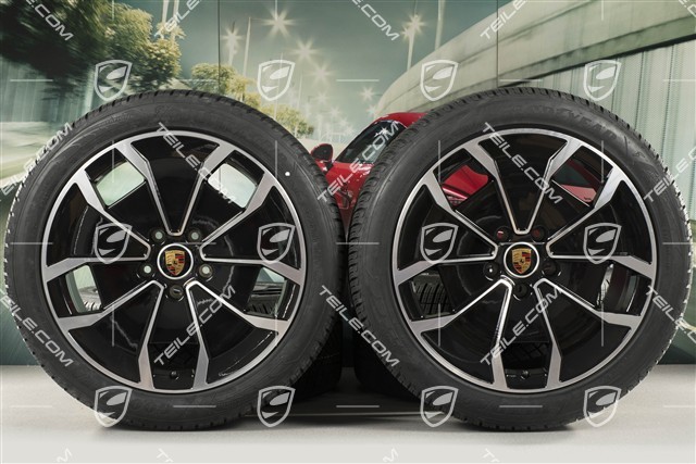 20-inch Turbo Aero Design, winter wheel set, rims 9J x 20 ET54 + 11J x 20 ET60, Goodyear winter tyres 245/45 R20 + 285/40 R20, DOT/prod.year 2023