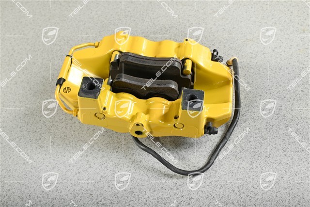 PCCB Festsattel ohne Belag, gelb, GT3 / GT2 / Turbo, L