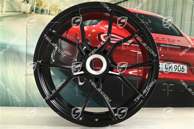 20"+21" GT3 Felgen Satz, 9,5J x 20 ET46 + 12J x 21 ET45, schwarz seidenmatt