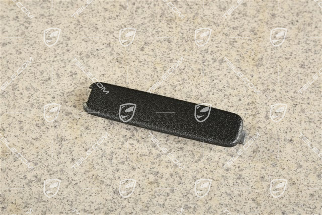 Deckel für Heckklappe Verkleidung, Notbetätigung / Notöffnung, Schwarz