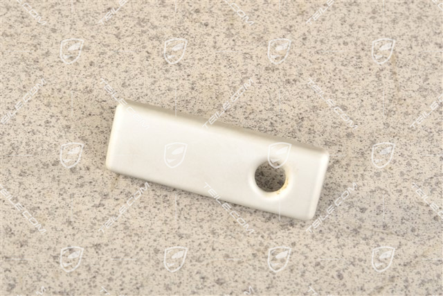 Glove compartment handle Satin Aluminium