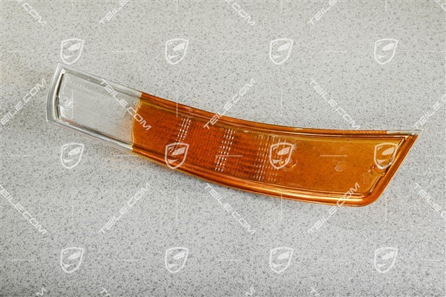 Lichtscheibe für Blinkleuchte, Rand Aluminium, L