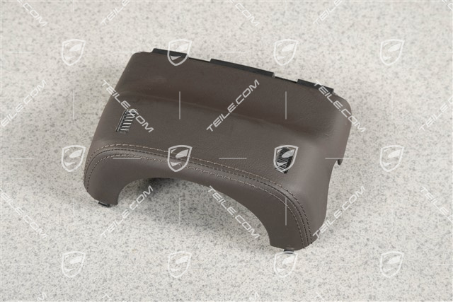 Upper switch housing, leather, Espresso