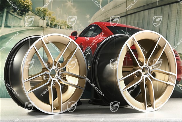 20"+21" Komplet felg Carrera Exclusive Design, felgi 8,5J x 20 ET50 + 11,5J x 21 ET79, Neodyme