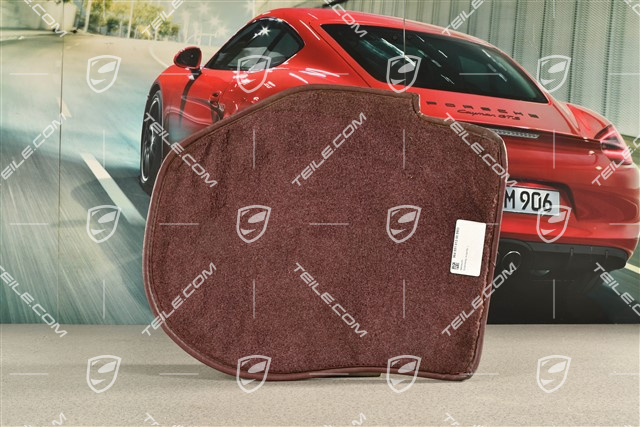 Bodenbelag / Fußmatte, Weinrot, Hinten, L