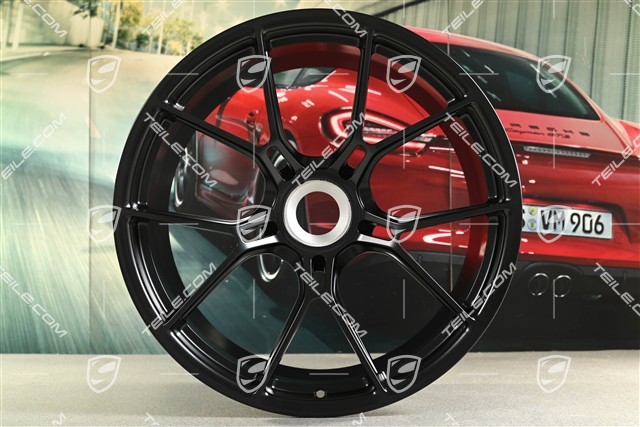 21-inch GT3 wheel rim, 12J x 21 ET45, black satin matt