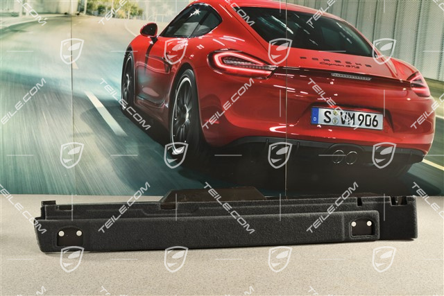 Auflage, Kofferraum, velours, seitlich, Schwarz, R