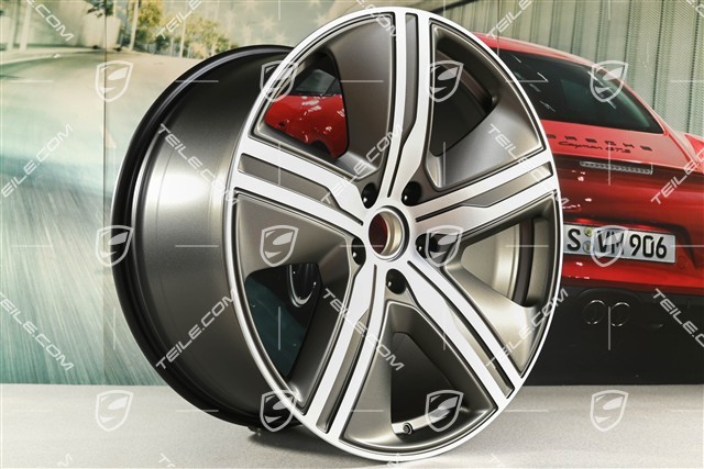 22" felga Macan Exclusive Design, 11J x 22 ET47, Turbonite, lewa