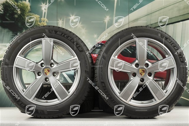 20-inch Cayenne COUPE Sport Classic winter wheel set, rims 9J x 20 ET50 + 10,5J x 20 ET55 + NEW Michelin winter tyres 275/45 R20 + 305/40 R20, with TPMS