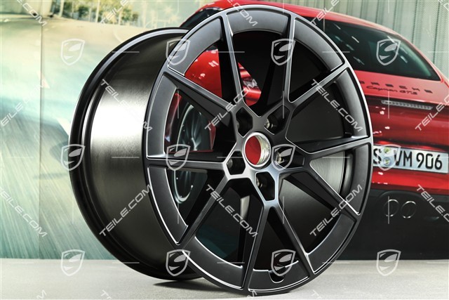 21" Carrera S Felge, 11,5J x 21 ET79, schwarz seidenmatt