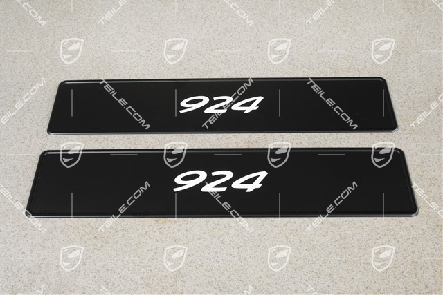 Tablica rejestracyjna Porsche 924 Tablica rejestracyjna Porsche 924