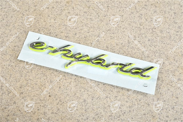 Schriftzug "e-hybrid", Chrom, seitlich / Kotflügel, L