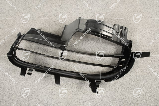 Front bumper, side ventilation grille, black high gloss, Boxster S, R