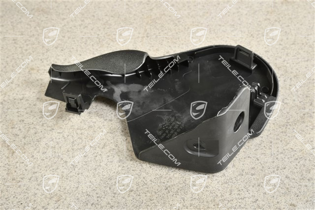 Vordersitz, Abdeckblende, Innen, Schwarz, L
