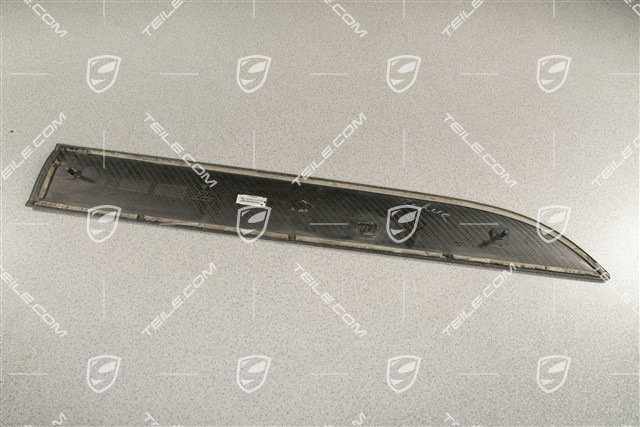 Blende, Tür, vorne, Carbon-Glänzend Schwarz, L