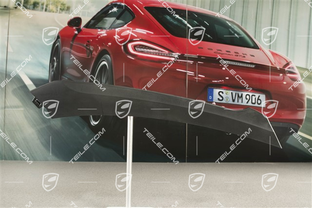 Turbo S, Lamelka / blenda kratki zderzaka, górna, czarna, R