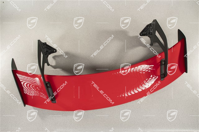 GT3 rear spoiler / wing, upper part, complete, incl. supports and flaps