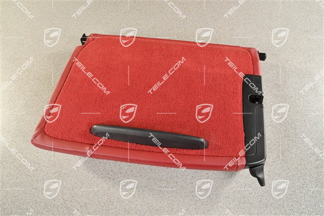 Back seat backrest, Rear, Leather, bordeaux red, Coupe, L