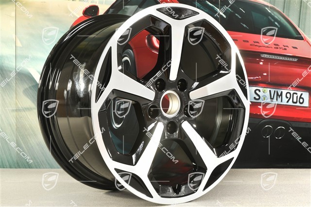 20" Felga Offroad Design, 11J x 20 ET60, czarny wysoki połysk + frezowana powierzchnia