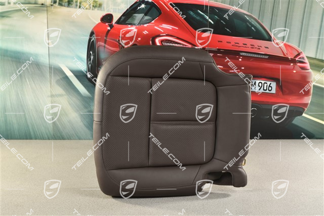 Sitzbezug / Bezug, Sitzkissen, Leder, espresso, R