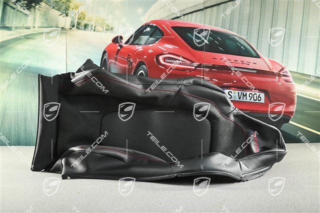 Tapicerka siedzenia / oparcia, fotel sportowy, skóra  / Alcantara, GTS czarna, R