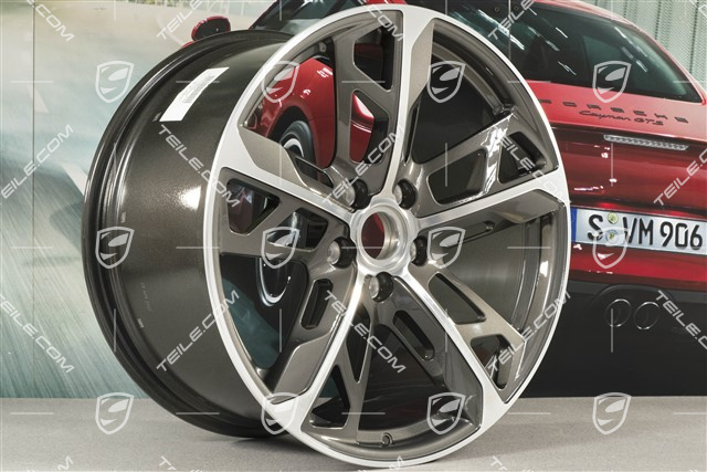 21" Felgensatz Cross Turismo Design, 9,5J x 21 ET60 + 11,5J x 21 ET66, Titan