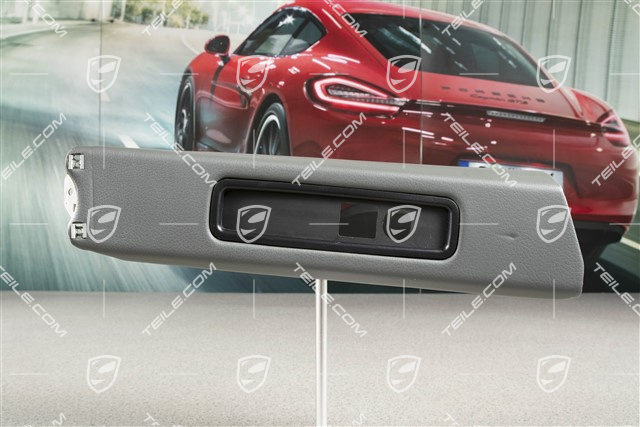 Tapicerka słupka B, Skóropodobna, Stone grey, Coupe, R