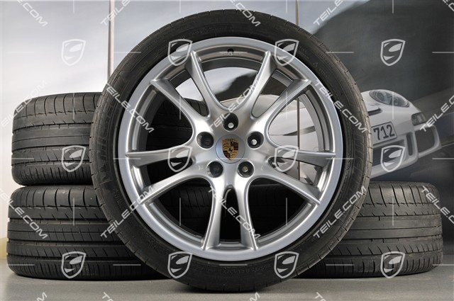 21" komplet kół letnich, Cayenne Sport / GTS, felgi 10J x 21 ET50 + 10Jx21 ET50, opony 295/35 R21Y