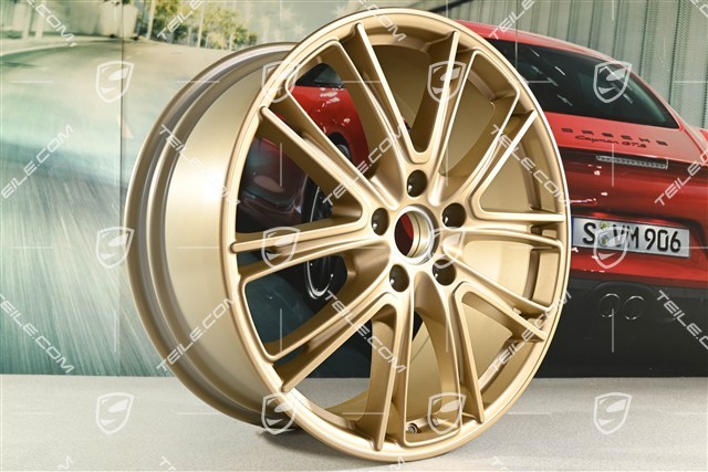 21" Komplet felg Panamera Exclusive, 9,5J x 21 ET71 + 11,5J x 21 ET69, Aurum