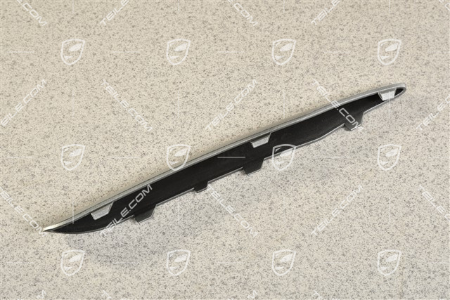Front bumper retaining frame, lover cover trim, Titan Metallic, L