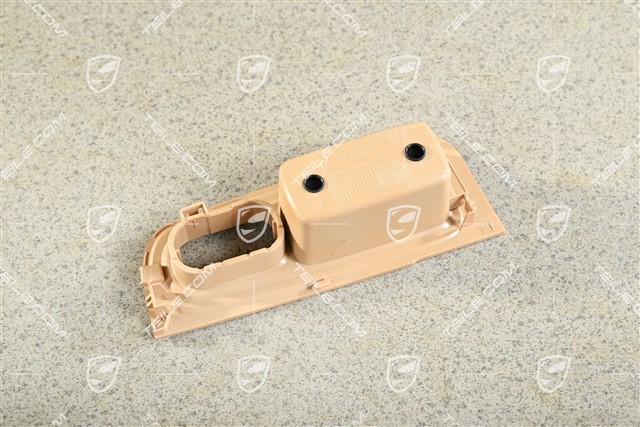 Obudowa przycisku elektrycznie sterowanych szyb, tapicerka drzwi przednich, beżowa - Luxor Beige, R