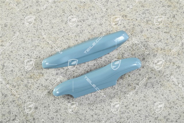 Vehicle key side faces / Key cap, Painted / lacquered, set Frozenblue metallic