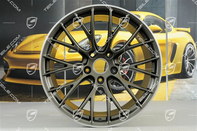 20" Felgensatz RS SPYDER Design, 8,5J x 20 ET49 + 11,5J x 20 ET56, Platinum-Seidenmatt