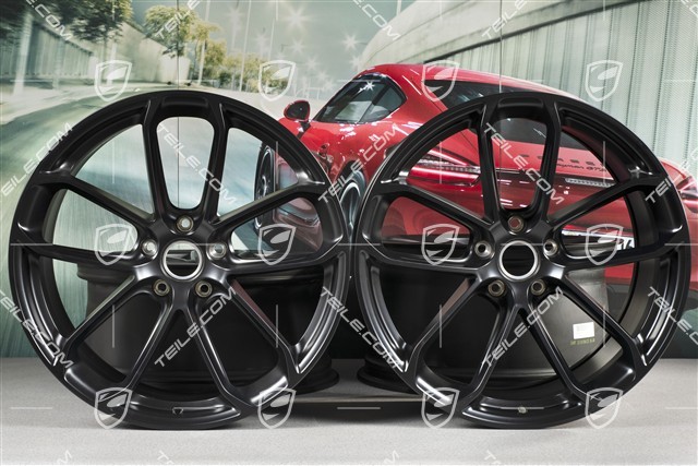 22" GT Felgensatz, 10,5J x 22 ET49 + 11,5J x 22 ET52, schwarz satiniert, halbmat