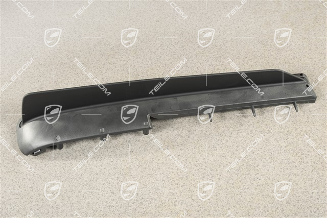 Front bumper spoiler, lower, Satin black, L