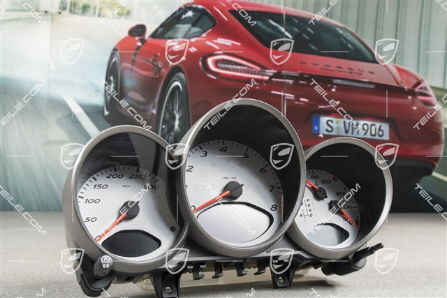 Kombiinstrument komplett, Vulkangrau, Boxster S / Cayman S, PDK-Getriebe