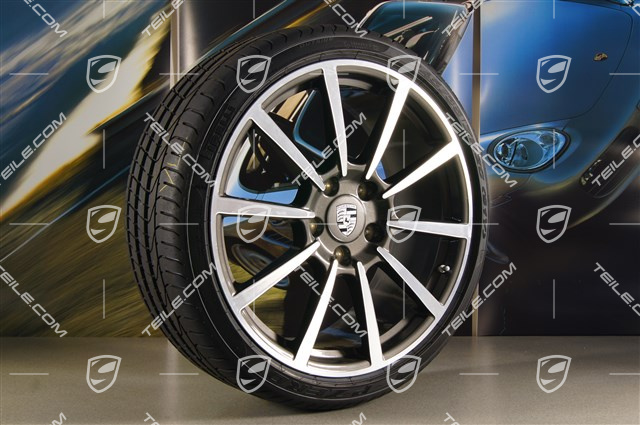 20" Sommerräder Satz Carrera Classic II, Felgen 8,5J x 20 ET51 + 11J x 20 ET52 + Reifen 245/35 ZR20 + 305/30 ZR20, mit RDK-Sensoren