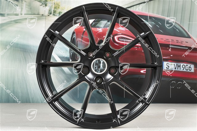 20" Felga, Boxster Spyder, 10,5J x 20 ET47, czarny satynowy półmat