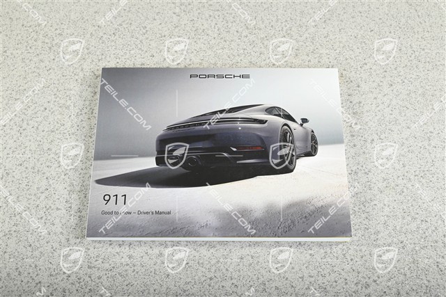 Porsche 911 992.2 Carrera/GTS Driver's Manual - Handbuch/Bedienungsanleitung, Englisch