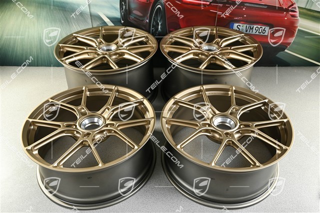 20+21" Carrera GTS Leichtbaufelgen Satz, Felgen 8,5J x 20 ET50 + 11,5J x 21 ET79, in Neodyme