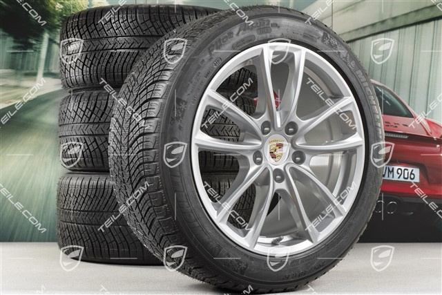19" Winterräder Satz "Panamera S", Felgen 9J x 19 ET64 + 10,5 J x 19 ET62 + Michelin Pilot Alpin 4 Winterreifen 265/45 R19 + 295/40 R19