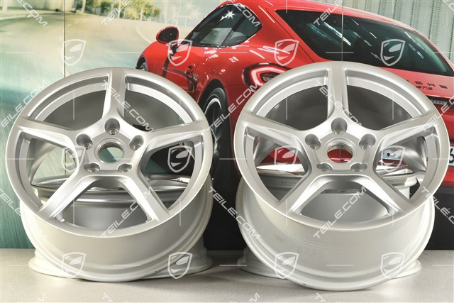 18-inch wheel rim set Boxster IV, 8J x 18 ET57 + 9,5J x 18 ET49