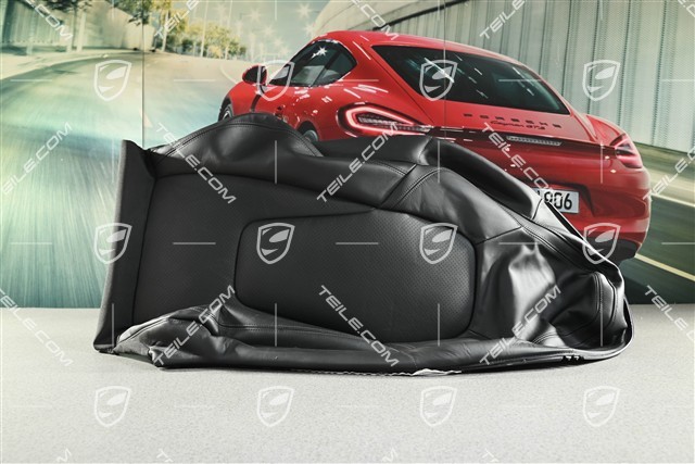 Lehnenbezug, Leder, Sportsitz Plus, Schwarz, L