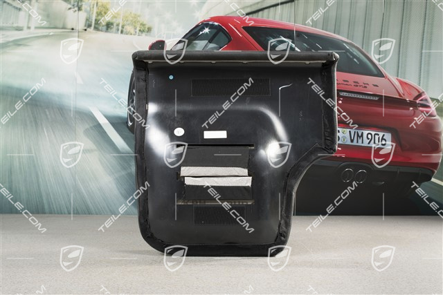 Notsitzkissen, Coupe/Targa, Raffleder, schwarz, L