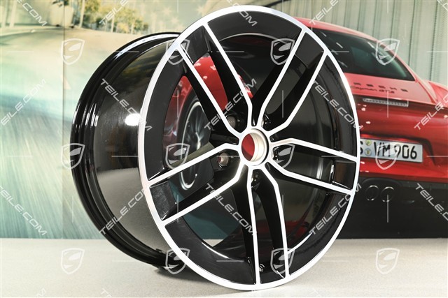 21" felga Carrera Exclusive Design, 11,5J x 21 ET79, czarny wysoki połysk