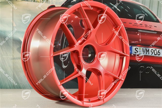 20" Lightweight construction magnesium wheel rim, 10J x 20 ET45, red