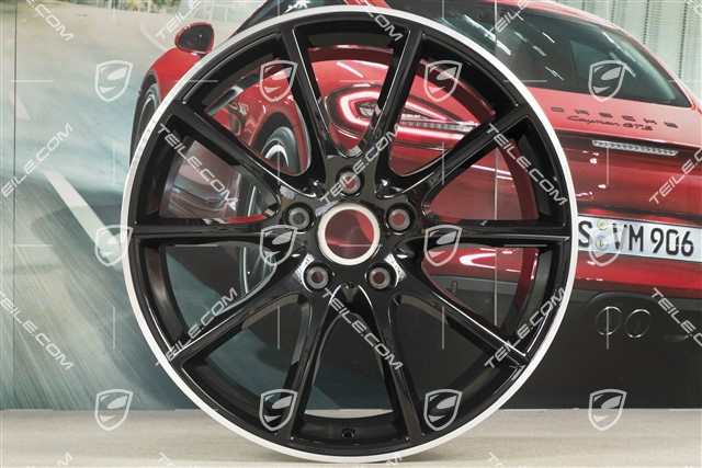20" felga Cayenne Design, 10,5J x 20 ET64, ramiona felgi czarne