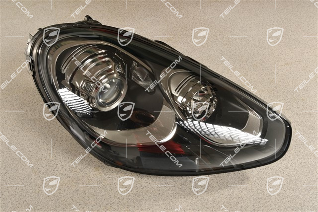 Xenon headlight, without control unit and D1S xenon bulb, with curve light, ECE, Dynamic levelling, black, R